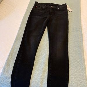 HUDSON black skinny ankle jeans